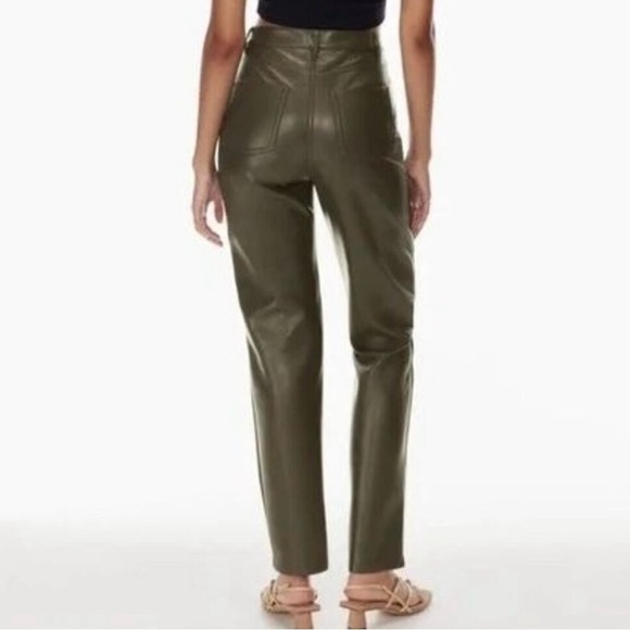Wilfred Olive Green High-Waisted Pants - Picture 2 of 7